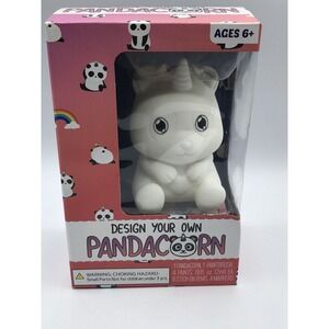 Design Your Own Pandacorn Panda Unicorn w/ Sticker Gems Markers Paints Brush NEW